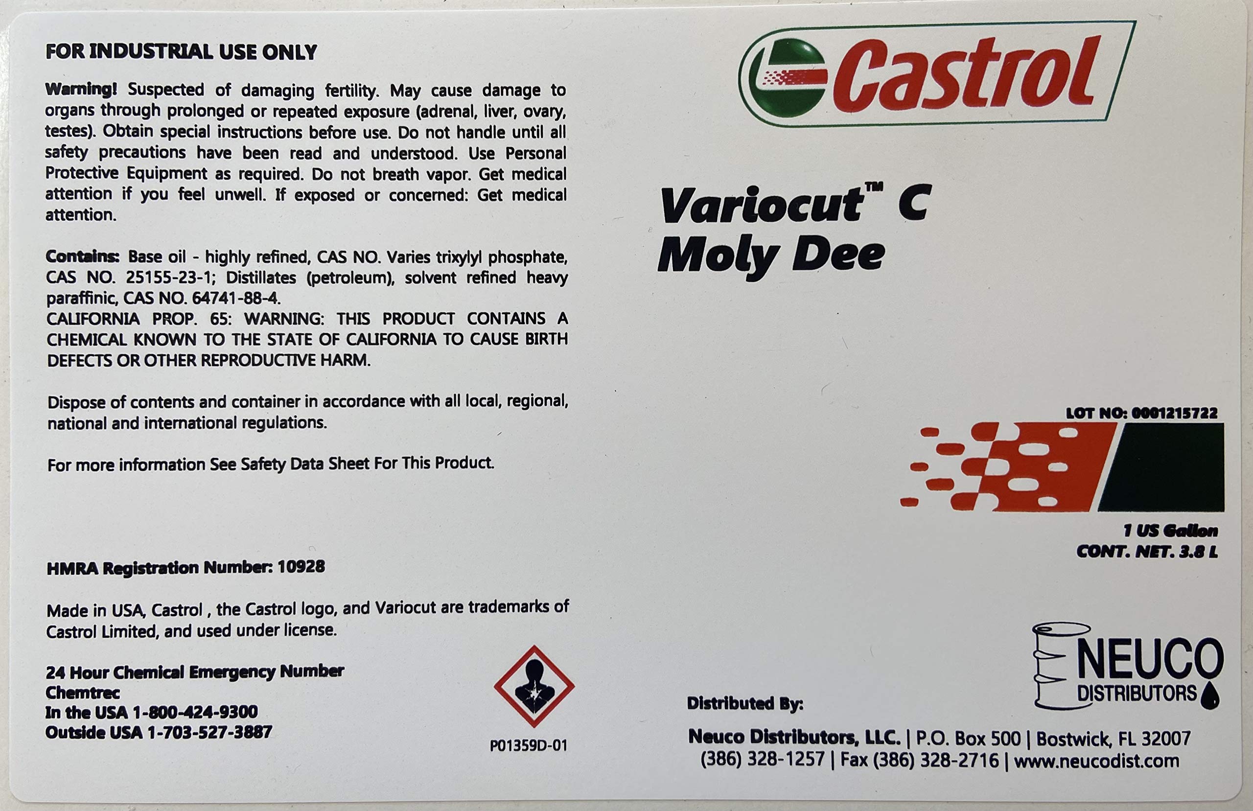 Castrol 05226-CTCG Variocut™ C Moly Dee High Performance Tapping